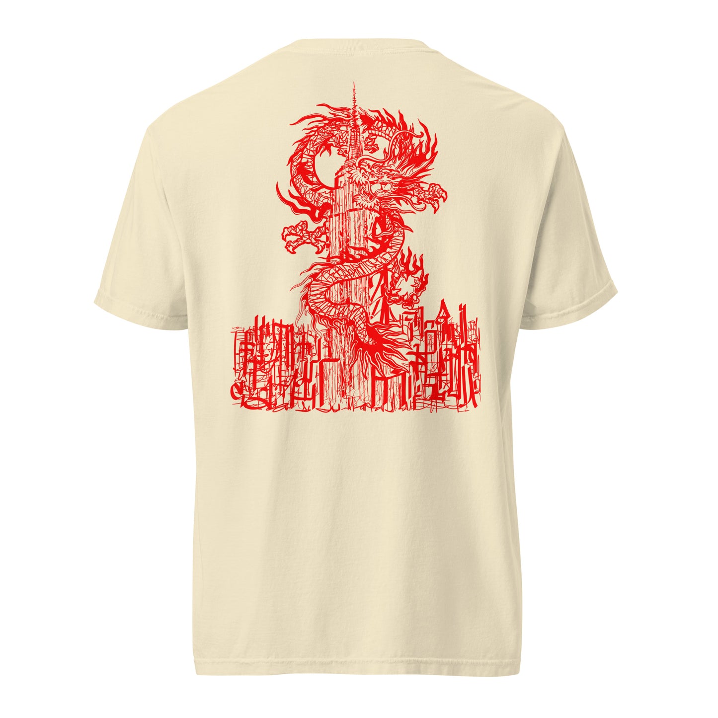 Year Of The Dragon Crimson Heavyweight Tee