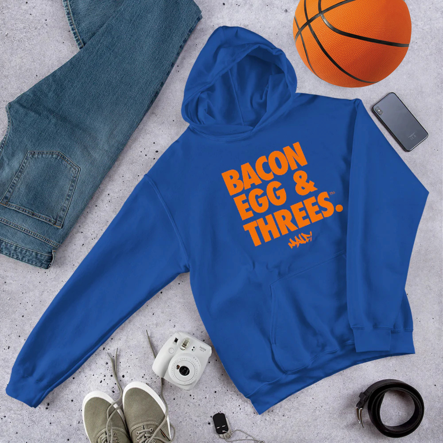 Bacon Egg & Threes Hoodie Home